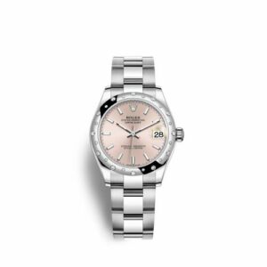 Rolex Datejust 31 Stainless Steel Domed Diamond / Oyster / Pink 278344rbr-0015