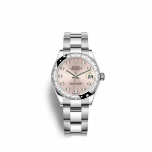 Rolex Datejust 31 Stainless Steel Domed Diamond / Oyster / Pink - Diamond 278344rbr-0033