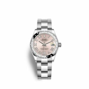 Rolex Datejust 31 Stainless Steel Domed Diamond / Oyster / Pink - Roman 278344rbr-0025
