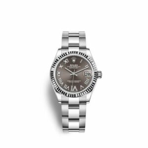 Rolex Datejust 31 Stainless Steel Fluted / Oyster / Grey - Roman 278274-0027