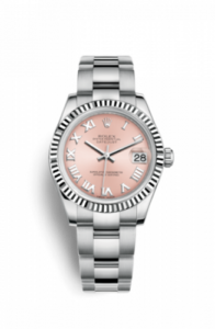 Rolex Datejust 31 Stainless Steel Fluted / Oyster / Pink Roman 178274-0076