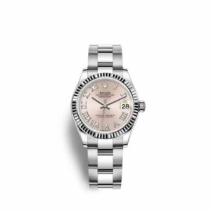 Rolex Datejust 31 Stainless Steel Fluted / Oyster / Pink - Roman 278274-0019