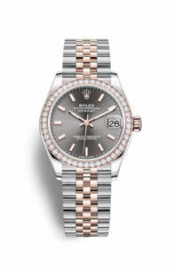 Rolex Datejust 31 Stainless Steel/ Rose Gold / Diamond / Grey / Jubilee 278381rbr-0018