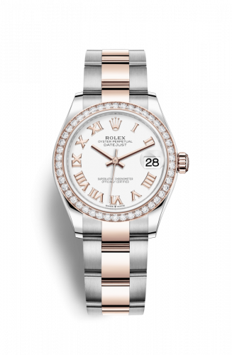 Rolex Datejust 31 Stainless Steel/ Rose Gold / Diamond / White - Roman / Oyster 278381rbr-0003