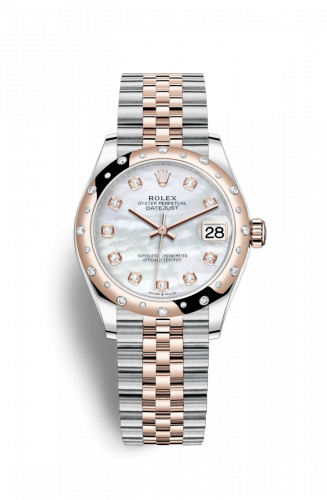 Rolex Datejust 31 Stainless Steel/ Rose Gold / Domed - Diamond / MOP / Jubilee 278341rbr-0026