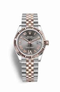 Rolex Datejust 31 Stainless Steel/ Rose Gold / Fluted / Grey - Roman / Jubilee 278271-0030