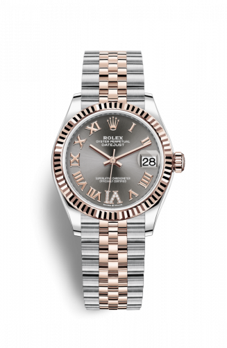 Rolex Datejust 31 Stainless Steel/ Rose Gold / Fluted / Grey - Roman / Jubilee 278271-0030