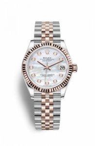 Rolex Datejust 31 Stainless Steel / Rose Gold / Fluted / MOP / Jubilee 278271-0026