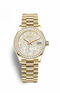 Rolex Datejust 31 Yellow Gold / Diamond / Butterfly / President 278288rbr-0011