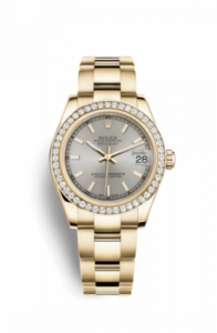 Rolex Datejust 31 Yellow Gold Diamond / Oyster / Silver 178288-0083