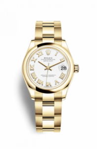 Rolex Datejust 31 Yellow Gold / Domed / White - Roman / Oyster 278248-0019