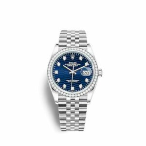 Rolex Datejust 36 Stainless Steel - Diamond / Blue - Fluted - Diamond / Jubilee 126284RBR-0049