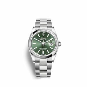 Rolex Datejust 36 Stainless Steel - Domed / Green / Oyster 126200-0024