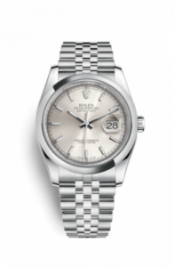 Rolex Datejust 36 Stainless Steel Domed / Jubilee / Silver 116200-0084