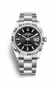 Rolex Datejust 36 Stainless Steel / Fluted / Black / Oyster 126234-0016