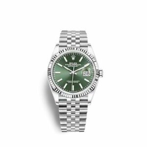 Rolex Datejust 36 Stainless Steel / Fluted / Green / Jubilee 126234-0051