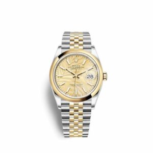 Rolex Datejust 36 Stainless Steel / Yellow Gold / Smooth / Golden Palm / Jubilee 126203-0037