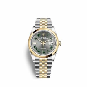 Rolex Datejust 36 Stainless Steel / Yellow Gold / Smooth / Slate Roman / Jubilee 126203-0035