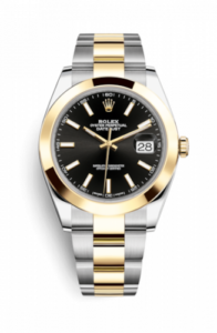 Rolex Datejust 41 Rolesor Yellow Smooth / Oyster / Black 126303-0013