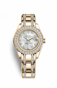 Rolex Datejust Pearlmaster 29 Yellow Gold Diamond Mother of Pearl Diamond 80298-0067