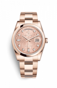 Rolex Day-Date 36 Everose Domed / Oyster / Pink Computer 118205f-0062