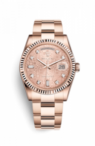 Rolex Day-Date 36 Everose Fluted / Oyster / Pink Computer 118235f-0057