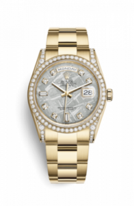 Rolex Day-Date 36 Yellow Gold Diamonds / Oyster / Meteorite 118388-0127