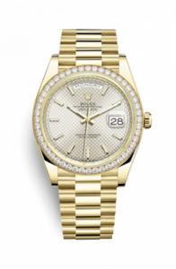 Rolex Day-Date 40 Yellow Gold / Diamond / Silver 228348RBR-0005