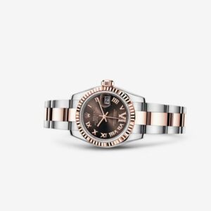 Rolex Lady-Datejust 26 Rolesor Everose Fluted Chocolate Oyster 179171-0076