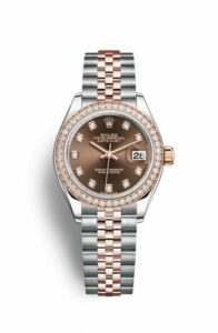 Rolex Lady-Datejust 28 Rolesor Rose Diamond / Jubilee / Chocolate Diamond 279381rbr-0011