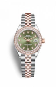 Rolex Lady-Datejust 28 Rolesor Rose Diamond / Jubilee / Olive Diamond 279381rbr-0007