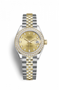 Rolex Lady-Datejust 28 Rolesor Yellow Diamond / Jubilee / Champagne Diamond 279383rbr-0011