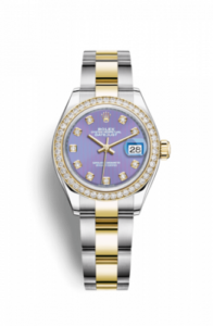 Rolex Lady-Datejust 28 Rolesor Yellow Diamond / Oyster / Lavender Diamond 279383rbr-0016