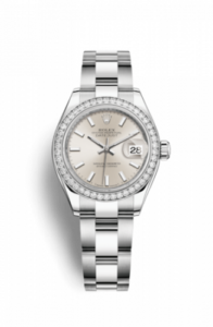 Rolex Lady-Datejust 28 Stainless Steel / Diamond / Silver / Oyster 279384rbr-0008