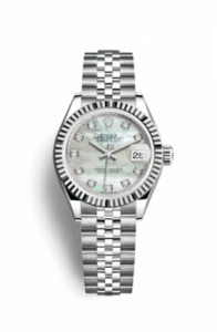Rolex Lady-Datejust 28 Stainless Steel Fluted / MOP / Jubilee 279174-0009