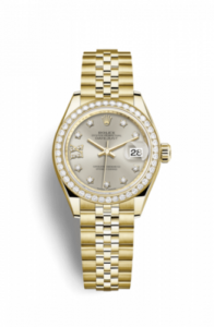 Rolex Lady-Datejust 28 Yellow Gold Diamond / Jubilee / Silver Diamonds 279138rbr-0002