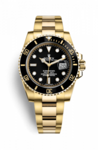 Rolex Submariner Date Yellow Gold / Black 116618ln-0001