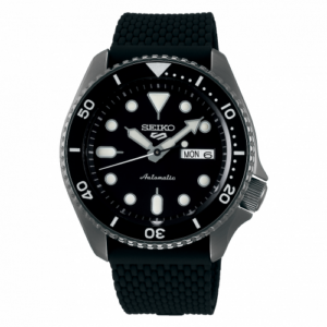 Seiko 5 Sports Suits Style Hard Coating / Black / Rubber SRPD65K2
