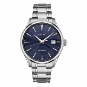 Seiko Mechanical Stainless Stainless Steel / Blue / Bracelet SRPA29