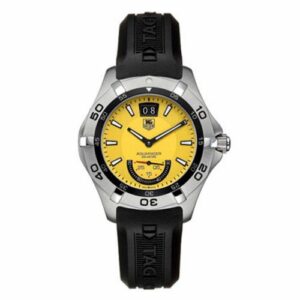 TAG Heuer Aquaracer 300M Big Date 41 Stainless Steel / Yellow / Rubber WAF1012.FT8010