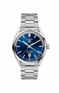 TAG Heuer Calibre 7 Twin Time Stainless Steel / Blue / Bracelet WBN201A.BA0640