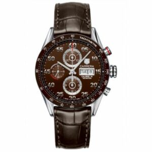 TAG Heuer Carrera Calibre 16 Day Date 43 Stainless Steel / Brown / Alligator CV2A12.FC6236
