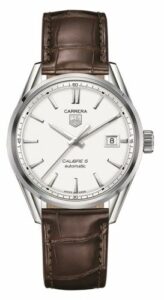 TAG Heuer Carrera Calibre 5 39 Stainless Steel / Silver / Alligator WAR211B.FC6181