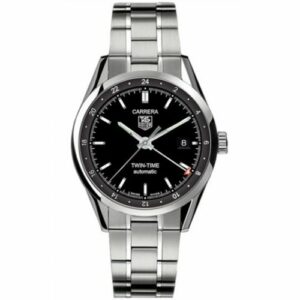 TAG Heuer Carrera Calibre 7 Twin Time Stainless Steel / Black / Bracelet WV2115.BA0787