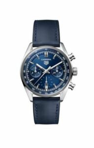 TAG Heuer Carrera Chronograph Glass Box Stainless Steel / Blue CBS2212.FC6535