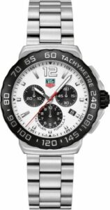 TAG Heuer Formula 1 Quartz Chronograph 42 Stainless Steel / White / Bracelet CAU1111.BA0858