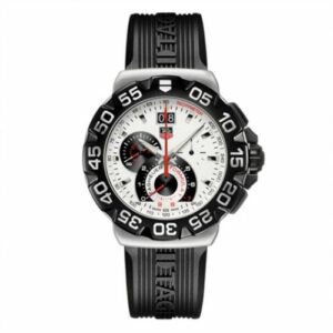 TAG Heuer Formula 1 Quartz Chronograph Big Date 44 Stainless Steel / White / Rubber CAH1011.FT6026
