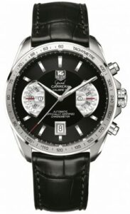 TAG Heuer Grand Carrera Calibre 17 RS 43 Stainless Steel / Black / Alligator CAV511A.FC6225