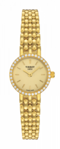 Tissot Caliente Quartz 19.3 Yellow Gold / Diamond / Champagne / Bracelet T74.3.112.21