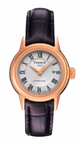 Tissot Carson Automatic 29.5 Rose Gold PVD / Silver / Strap T085.207.36.013.00